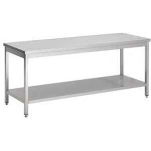 Werktafel | Bodemschap | 220cm breed | RVS | Combisteel | 7812.0027