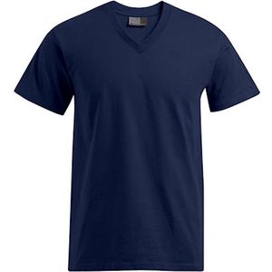 Herenshirt 'Premium V-neck' met korte mouwen Navy - 4XL