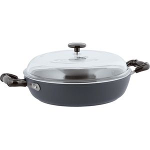 Sambonet Vintage Sauteerpan - Incl. Deksel - Aluminium - Ø28cm - Grijs