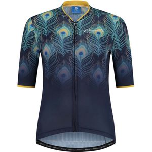 Rogelli Animal Fietsshirt - Korte Mouwen - Dames - Blauw, Geel - Maat XL