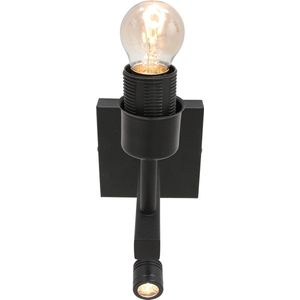 Steinhauer wandlamp Stang - zwart - metaal - 8203ZW