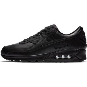 Nike Air Max 90 Leather - Heren Sneakers - Black/Black-Black - Maat 44.5