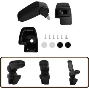 vidaXL Armsteun - Zwart - ABS - Renault Clio MK5 Armsteun Auto - Auto Accessoires - Opbergvak Auto - Renault Clio Mk5 - Armleuning Auto