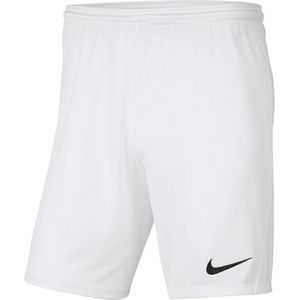 Nike Dri-FIT Park 3 Meisjes/Jongens Sportbroek - White/Black - Maat S