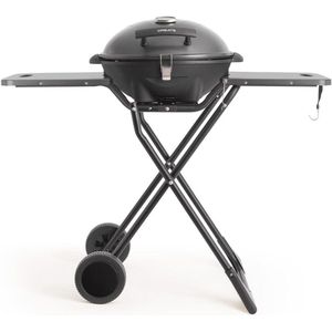 2-in-1 Elektrische Grill met Temperatuurregeling voor Tafel of Voet, Compact en Inklapbaar