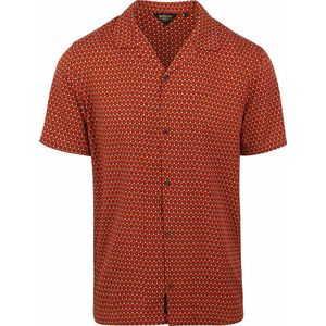 Superdry - Overhemd Short sleeve Rood Philomena Red Print - Heren - Maat XL - Modern-fit