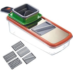 Multifunctionele mandoline groenteschaaf - groenterasp - komkommerschaaf - rasp voor groenten - uiensnijder - handmatige kaasrasp - juliennesnijder - komkommerschaaf - keukengereedschap