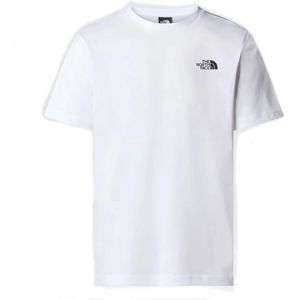 The North Face S/S Redbox casual t-shirt heren wit