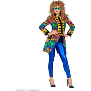 Widmann - Feesten & Gelegenheden Kostuum - Wilde Parade Slipjas Dierenprint Vrouw - Multicolor - Large - Carnavalskleding - Verkleedkleding