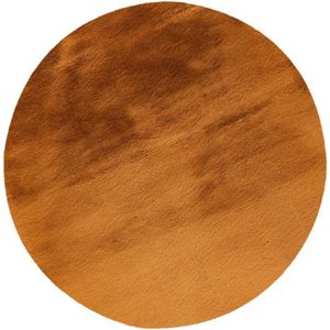 Rond Hoogpolig Vloerkleed | Tapijt | Heaven | Amber | 200x200 cm