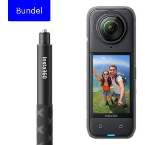 Insta360 X4 Vlog Bundel - 8K Panorama Actioncam met Invisible Selfie Stick