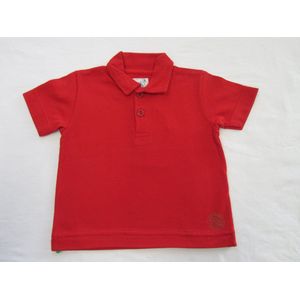 petit bateau , jongens , polo korte mouw , rood , effen , classic , 6 maand 67