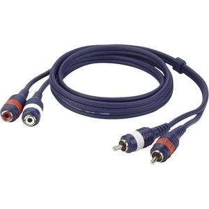 DAP Audio Tulp Verlengkabel 3m - RCA Verlengkabel - 2x RCA Male naar 2x RCA Female - 3m