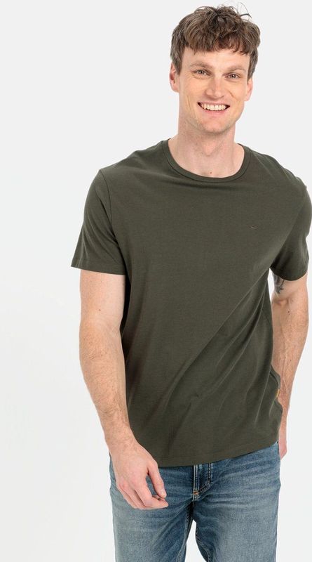 camel active Basic T-shirt van duurzame organic cottonenswear Groen