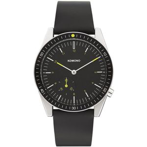 Komono Ray Legacy Leather Black W4406 Horloge Stopwatch