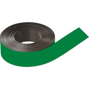 Beschrijfbare magneetband, groen 50mm, 30m/rol