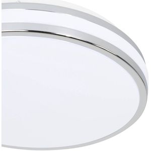 Arcchio - Plafondlamp badkamer - 1licht - acryl, metaal - H: 7.9 cm - wit, chroom - Inclusief lichtbron