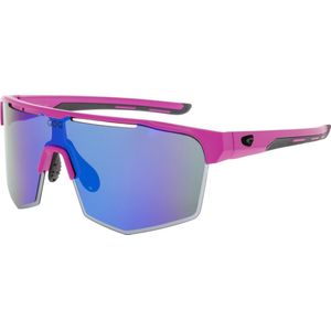 ATHENA Matt Pink Polarized Sportbril met UV400 Bescherming en Flexibel TR90 Frame - Unisex & Universeel - Sportbril - Zonnebril voor Heren en Dames - Fietsaccessoires - Blauw