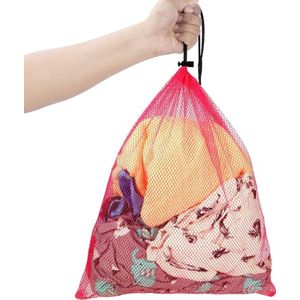 Wasnet - Veelkleurig - Wasmachine met trekkoord (10 stuks) - 35,5 x 40 cm - Geschikt voor alle soorten was