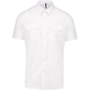 Kariban Herenpilootoverhemd korte mouwen K503 - White - 4XL