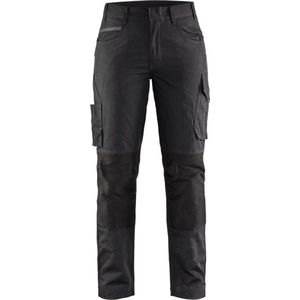 Blaklader 7195 Dames Werkbroek Stretch Zwart/Donkergrijs