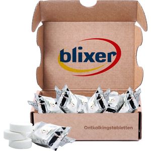 Blixer - 12 - universele ontkalkingstabletten - ontkalker - koffiemachine - waterkoker ontkalker - koffiemachine - antikalktablet - Geschikt voor o.a. Bosch Jura Melitta Miele Philips Saeco Siemens - Universeel
