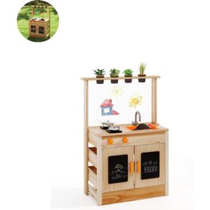 Modderkeuken – Speelkeuken Tuin – Mud Kitchen - Met Wasbak & Opbergruimte – Weerbestendig - Voor kinderen