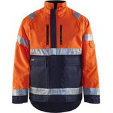 Blåkläder 4827-1977 Winterjas High Vis Oranje/Marineblauw maat L