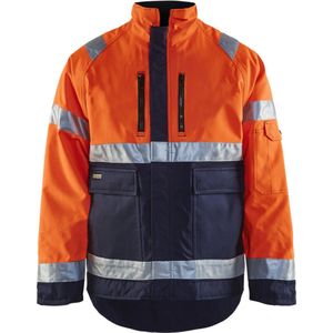 Blåkläder 4827-1977 Winterjas High Vis Oranje/Marineblauw maat L