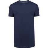 Slater - 2-pack T-shirt Basic Extra Lang O-neck Navy - Heren - Maat XXL - Regular-fit
