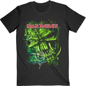 Iron Maiden - Final Frontier Green Heren T-shirt - S - Zwart