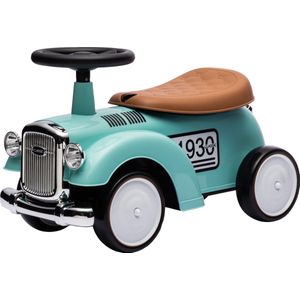 Eco Toys - Retro Loopauto - Stonegreen - Met Claxon & Opbergruimte
