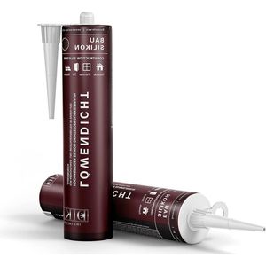 Donkerbruine siliconen voor binnen en buiten - Leeuwendichte bouwsiliconen 310 ml - Waterbestendig en UV-bestendig - Geschikt voor buitengebruik op ramen (3 stuks)
