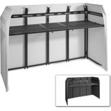 Vonyx DB5 XL DJ Booth meubel incl. witte en zwarte lycra stretch doeken
