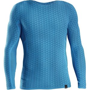 GripGrab - Freedom Thermal Seamless Lange Mouw Base Layer Fiets Ondershirt Winter Zweethemd - Blauw - Unisex - Maat S/M