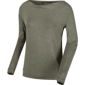 Regatta Longsleeve Frayler Cowl Dames Legergroen Maat 36