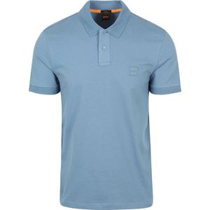 BOSS Passenger Polo Open Blauw - Maat 4XL - Heren