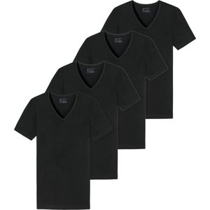 Schiesser Heren T-Shirt / Onderhemd 4 pack 95/5 Organic Cotton