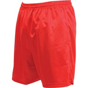 Precisie Microstreep Voetbalshort Junior Rood - XS - Junior