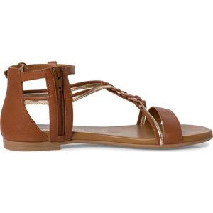 Tamaris dames sandalen met sleehak zwart - Maat 42