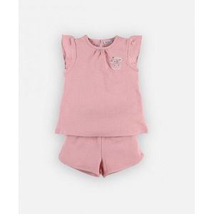 Noukie's - Pyjama - Meisje- Oud roze - Biokatoen-  6 jaar 116