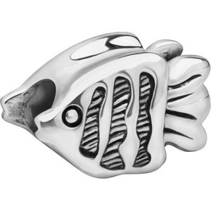 Quiges - 925 - Zilveren - Bedels -Sterling zilver - Beads - Vis Kraal Charm - Geschikt – voor - alle bekende merken - Armband Z318
