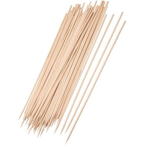 Elite 100x Bamboe houten sate prikkers/spiezen - bbq sticks - 25 cm