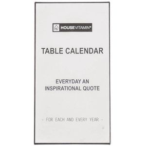 Housevitamin Jaarlijkse tafel kalender 366 dagen