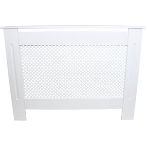 Radiatorombouw - MDF - Wit - 1115mm x 820mm x 188 mm - Radiatorbekleding - Kant en klaar - Radiatoromkasting