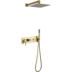 Mawialux inbouw regendoucheset - Digitaal display - Dunlin - Goud