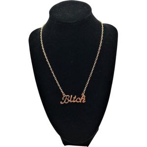 Bitch Ketting, Goud, Roestvrij Staal, Be Who You Are!,