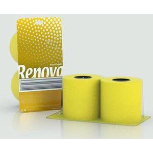 Geel toiletpapier duo