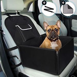 Hondenmand Auto Achterbank - Automand Hond - Kleine Middelgrote Monden - Zwart