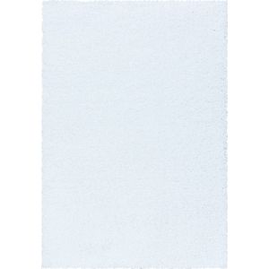 Pochon - Tapijt Sydney - Wit - 110x60x3 - Vloerkleed - Effen - Hoogpolige Vloerkleed - Rechthoekige Tapijt - Rechthoekige Vloerkleed